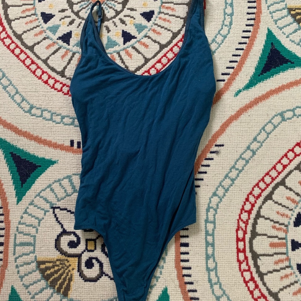 Blue bodysuit
